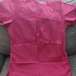 Cherokee Bright Pink Short-Sleeve Tunic Top